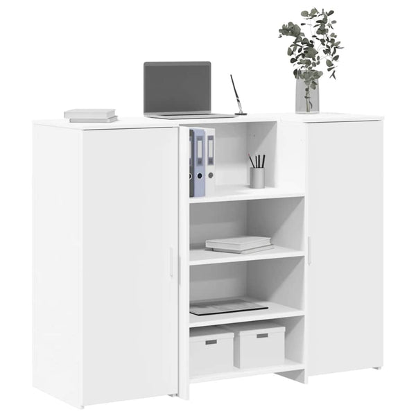 Weiße Empfangstheke 135 cm