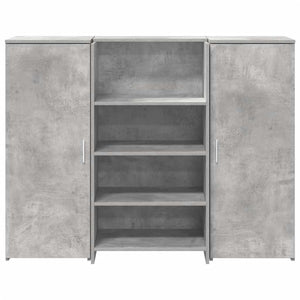 Betongraue Empfangstheke, 135 cm