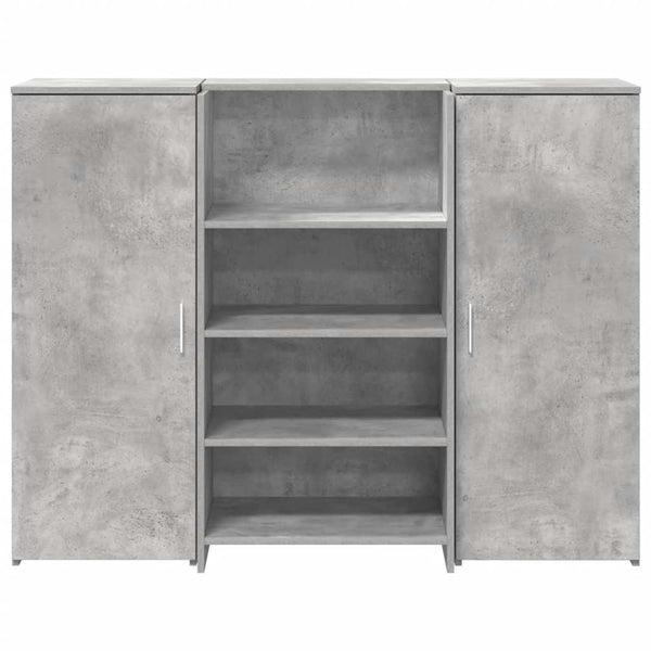 Betongraue Empfangstheke, 135 cm