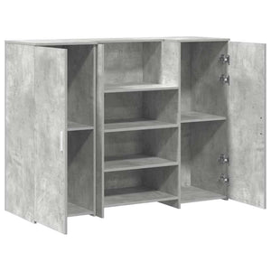Betongraue Empfangstheke, 135 cm