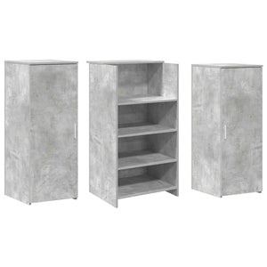 Betongraue Empfangstheke, 135 cm