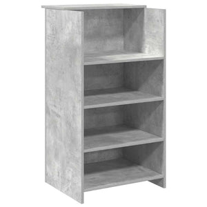 Betongraue Empfangstheke, 135 cm