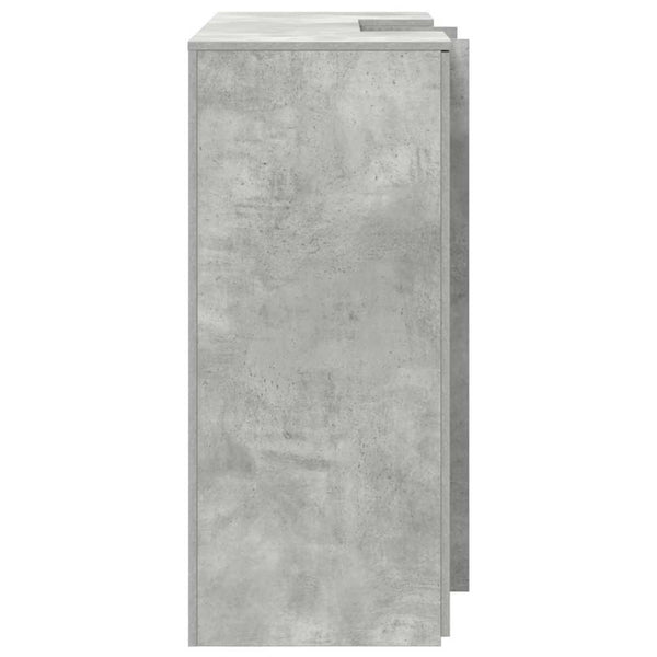 Betongraue Empfangstheke, 135 cm