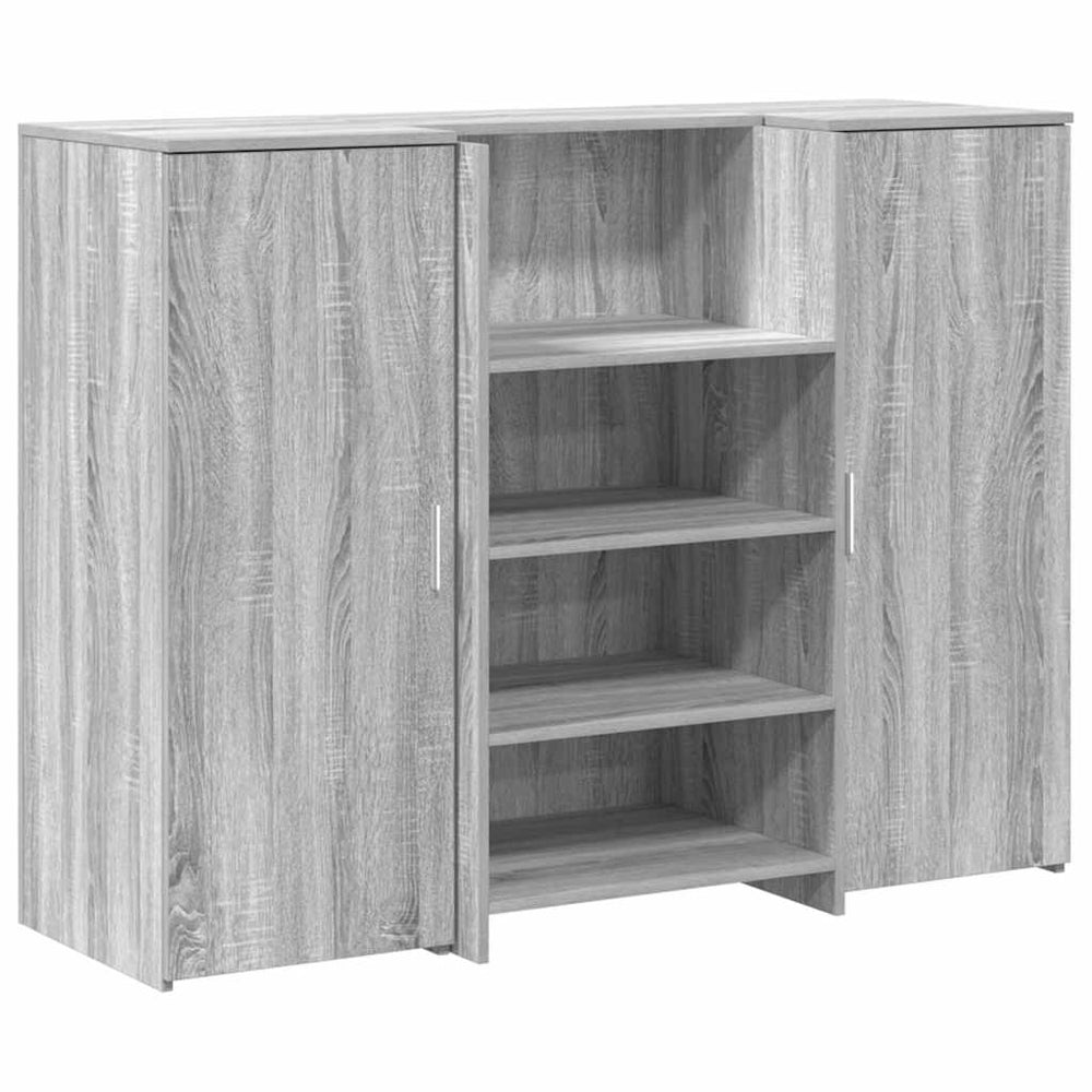 Empfangstheke Grau Sonoma 135cm