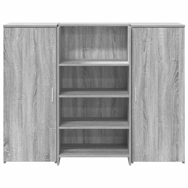 Empfangstheke Grau Sonoma 135cm