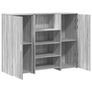 Empfangstheke Grau Sonoma 135cm