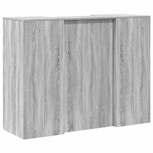 Empfangstheke Grau Sonoma 135cm