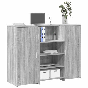 Empfangstheke Grau Sonoma 135cm