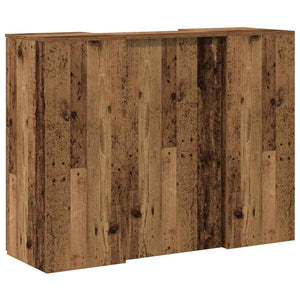 Empfangstheke Altholz-Optik 135 cm