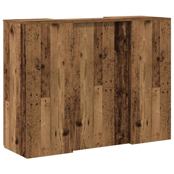 Empfangstheke Altholz-Optik 135 cm