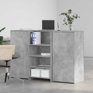 Betongraue Empfangstheke, 155 cm