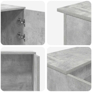 Betongraue Empfangstheke, 155 cm