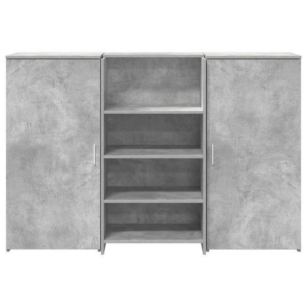 Betongraue Empfangstheke, 155 cm