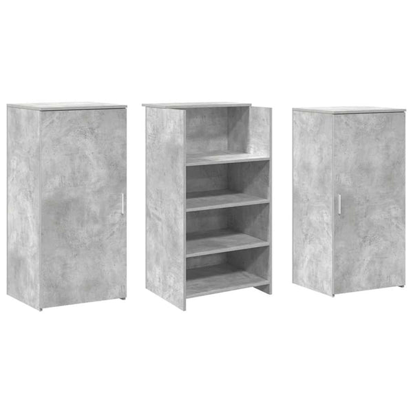 Betongraue Empfangstheke, 155 cm