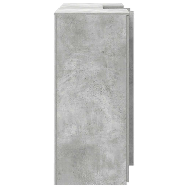 Betongraue Empfangstheke, 155 cm
