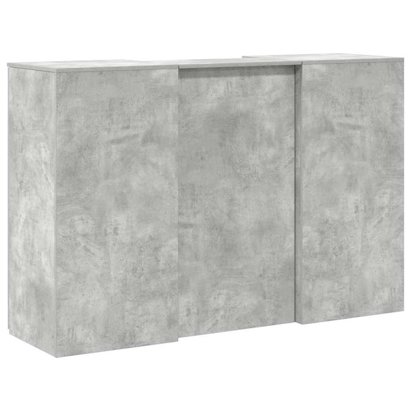 Betongraue Empfangstheke, 155 cm