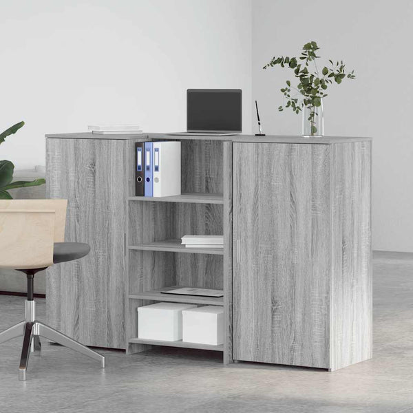 Empfangstheke Grau Sonoma 155 cm