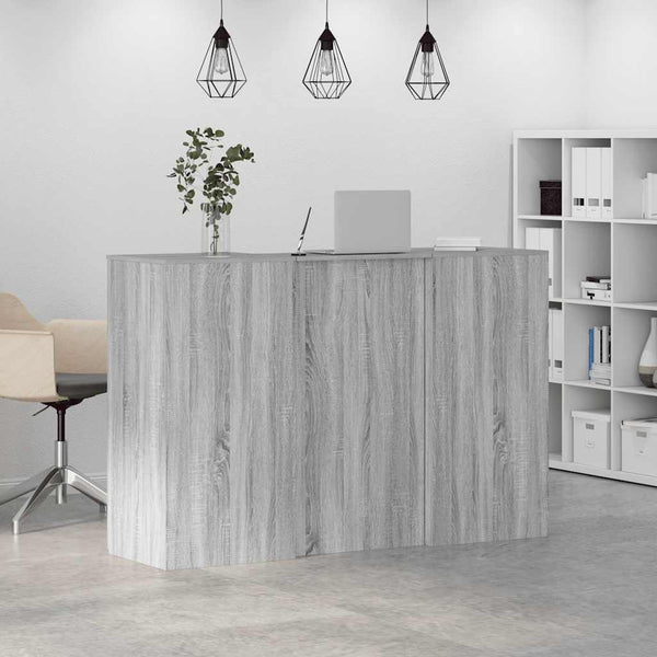Empfangstheke Grau Sonoma 155 cm