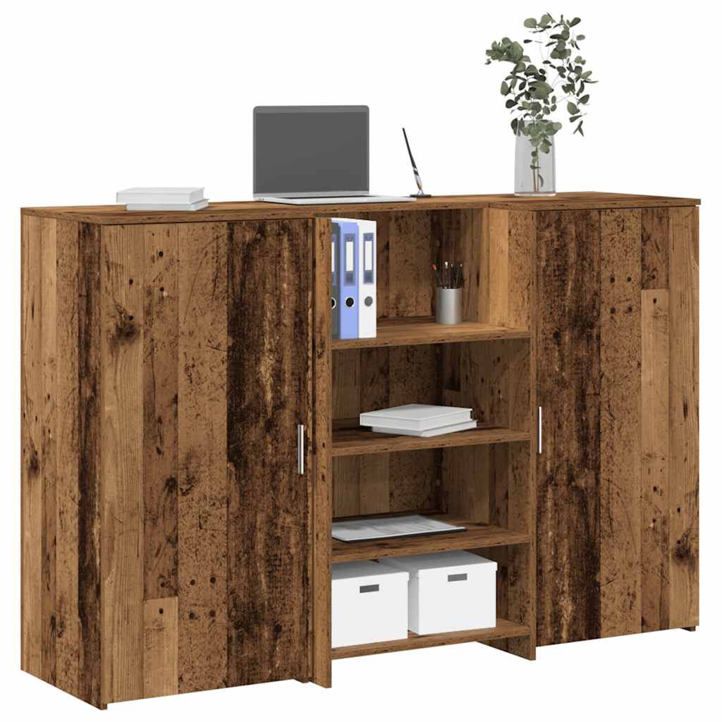 Empfangstheke Altholz-Optik 155 cm