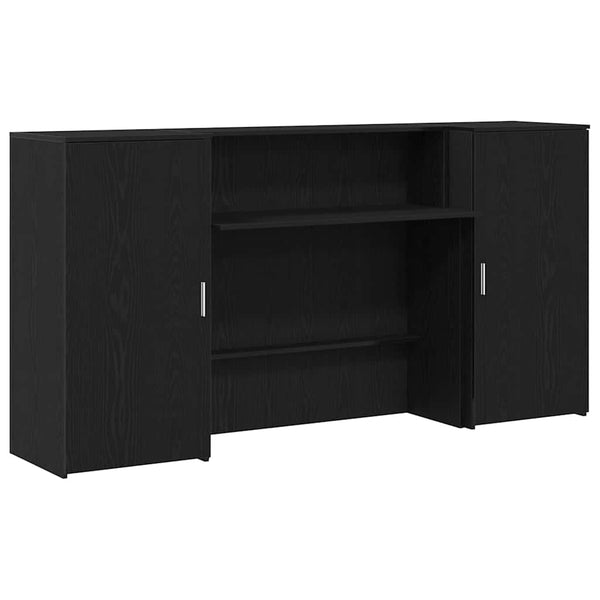 Empfangstheke Schwarz Eiche 200 cm