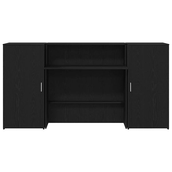 Empfangstheke Schwarz Eiche 200 cm
