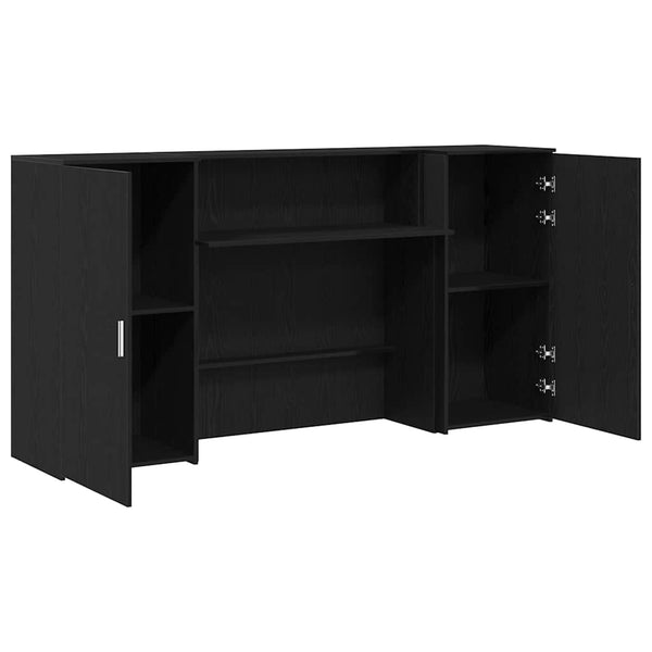 Empfangstheke Schwarz Eiche 200 cm