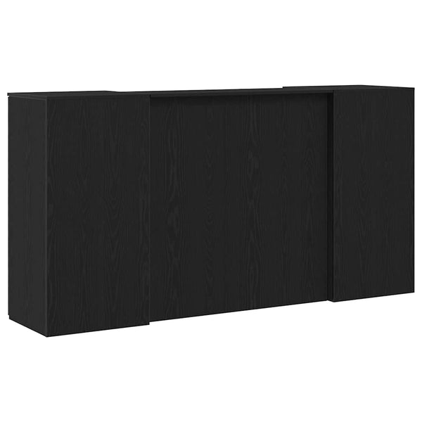 Empfangstheke Schwarz Eiche 200 cm