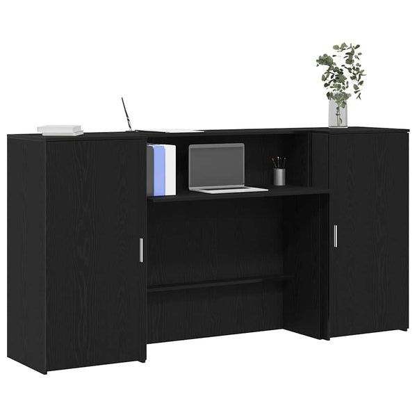 Empfangstheke Schwarz Eiche 200 cm