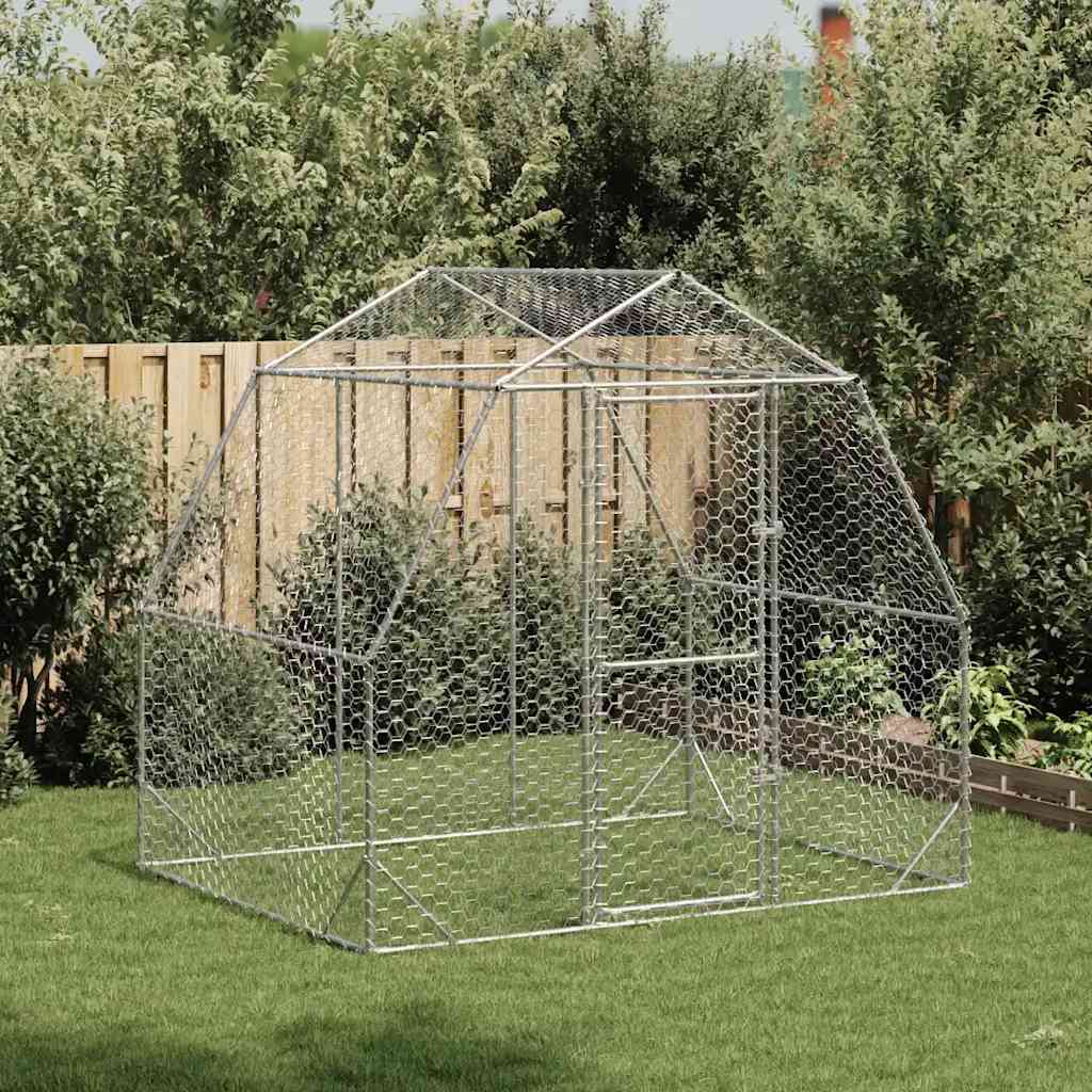 Verzinkter Hühnerstall 2,5x2x2,25 m