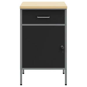 Werkbank mit Schubladen, Schwarz/Grau, 50x55x85 cm