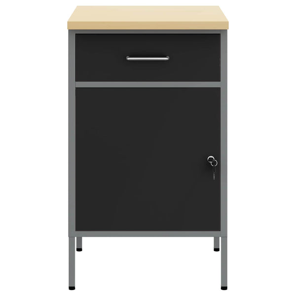 Werkbank mit Schubladen, Schwarz/Grau, 50x55x85 cm
