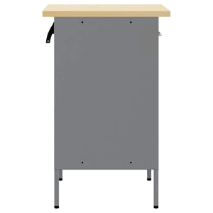 Werkbank mit Schubladen, Schwarz/Grau, 50x55x85 cm