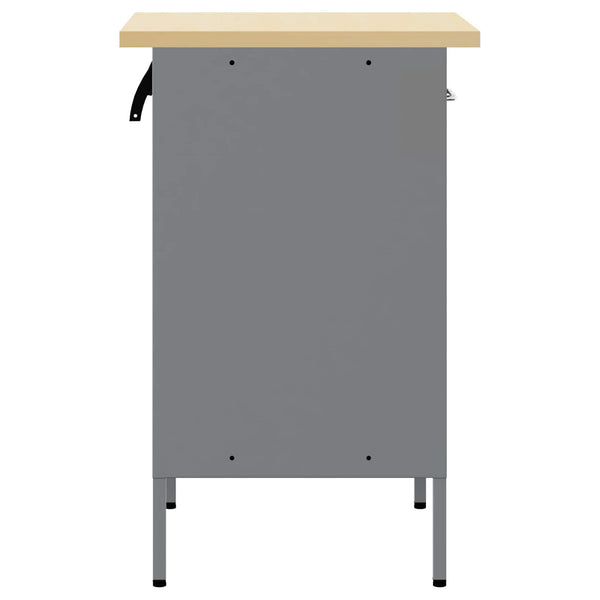 Werkbank mit Schubladen, Schwarz/Grau, 50x55x85 cm