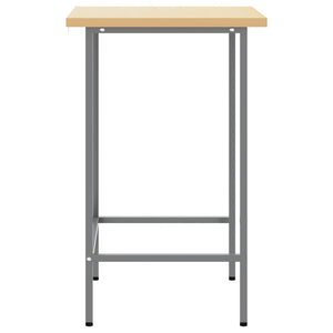 Grauer Ecktisch 55x55 cm Stahl/Holz