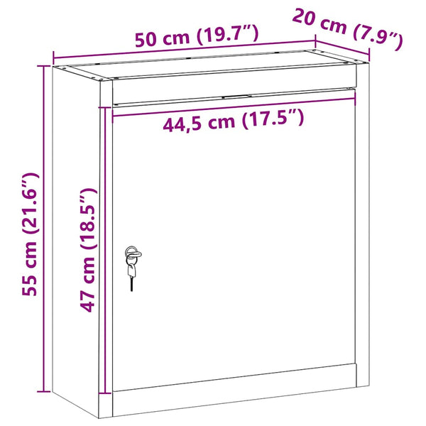 Werkzeugschrank mit Regal, Schwarz/Grau, 50 cm