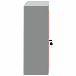 Werkzeugschrank mit Regal, Rot/Grau, 50x55 cm
