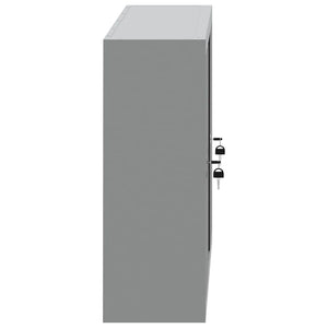 Werkzeugschrank mit Regal Schwarz/Grau 100x20x55cm