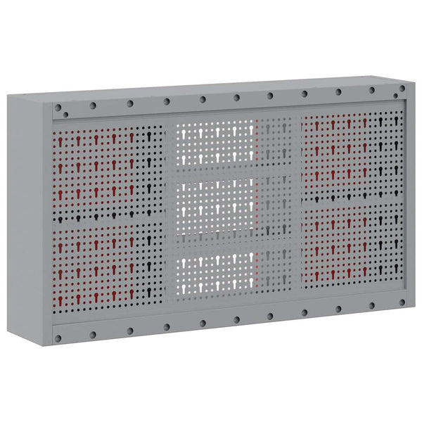 Werkzeugschrank mit Regal Rot/Grau 100x20x55cm