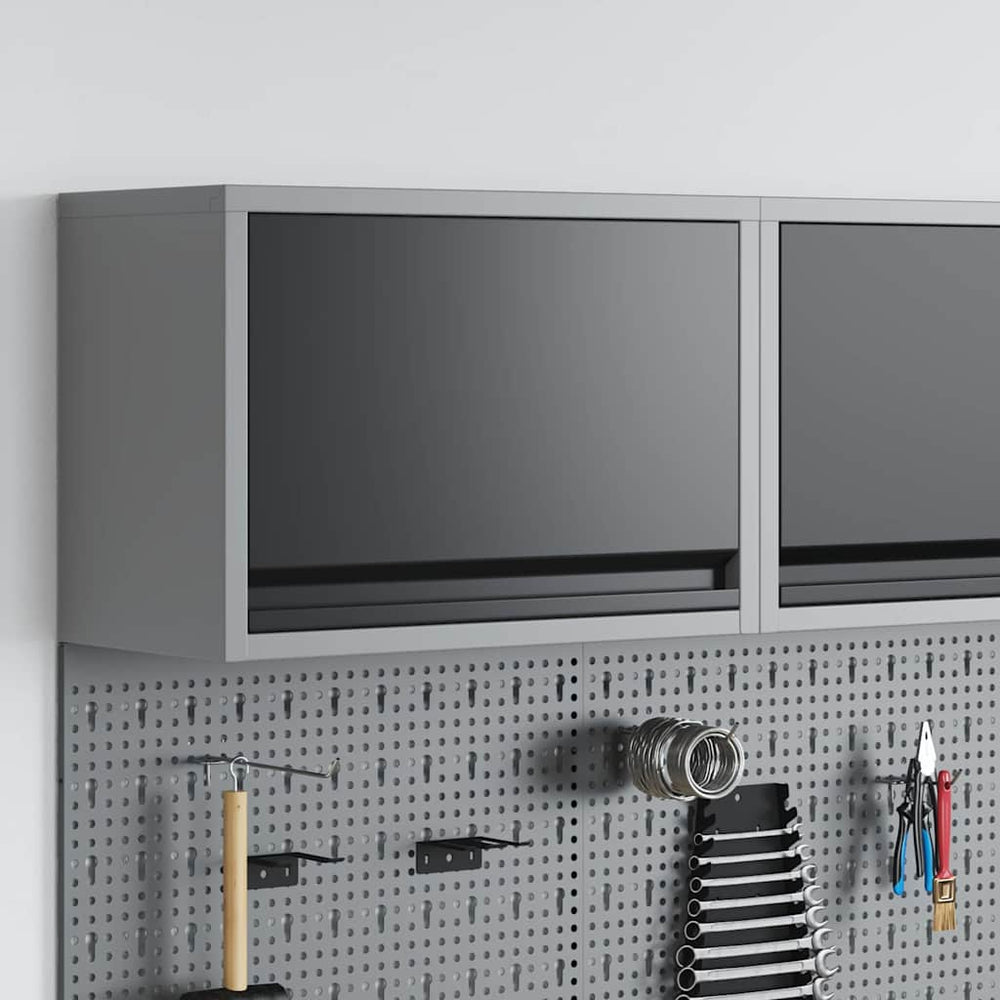 Werkzeugschrank mit Stauraum Schwarz/Grau 50cm