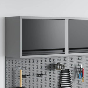 Werkzeugschrank mit Stauraum Schwarz/Grau 50cm
