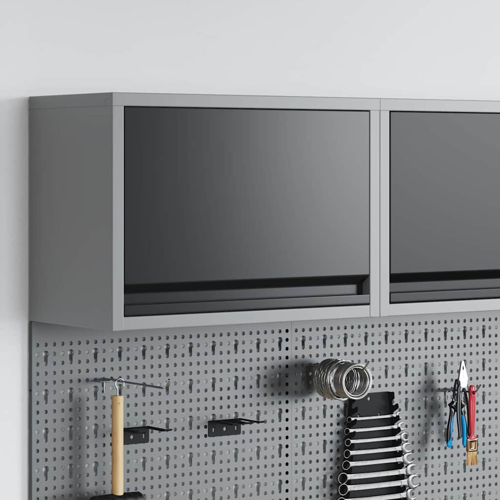 Werkzeugschrank mit Stauraum Schwarz/Grau 50cm