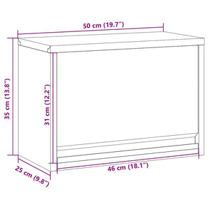Werkzeugschrank mit Stauraum Schwarz/Grau 50cm