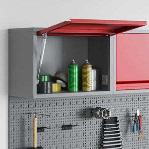 Werkzeugschrank mit Stauraum Rot/Grau 50cm