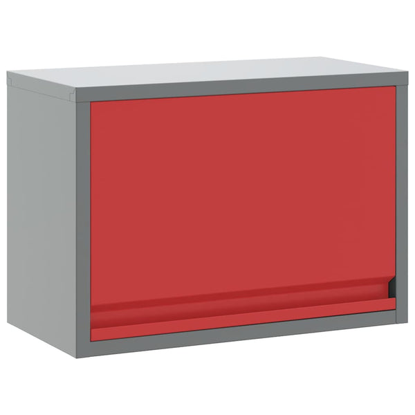 Werkzeugschrank mit Stauraum Rot/Grau 50cm