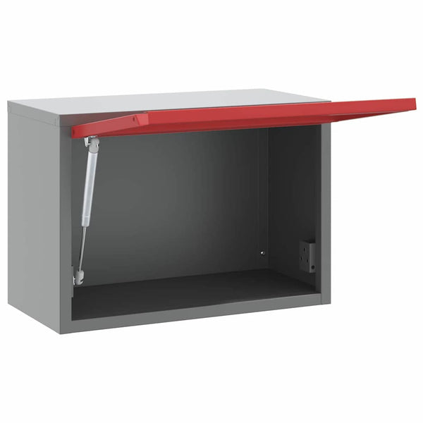 Werkzeugschrank mit Stauraum Rot/Grau 50cm