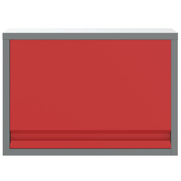 Werkzeugschrank mit Stauraum Rot/Grau 50cm
