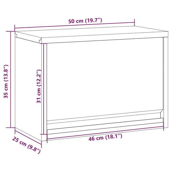 Werkzeugschrank mit Stauraum Rot/Grau 50cm