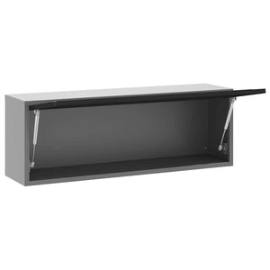 Werkzeugschrank mit Stauraum, Schwarz/Grau, 100cm