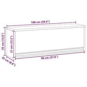 Werkzeugschrank mit Stauraum, Schwarz/Grau, 100cm