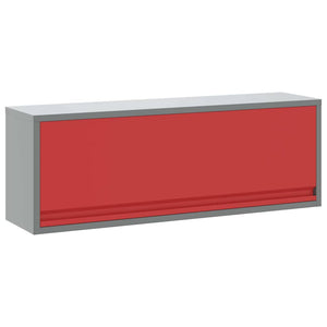 Werkzeugschrank mit Stauraum Rot/Grau 100cm